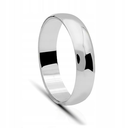 Obrączka Męska srebrna pr. 925 Polerowany Pierścionek szer. 5 mm | r. 22 na Arena.pl