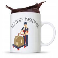 Kubek Prezent Dla Magazyniera Najlepszy Magazynier Z Nadrukiem Ze Zdjęciem
