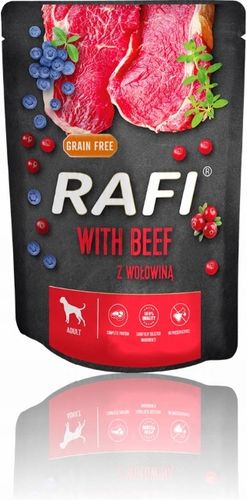 Karma mokra dla psa Dolina Noteci RAFI PREMIUM saszetki mix smaków 40x300g na Arena.pl