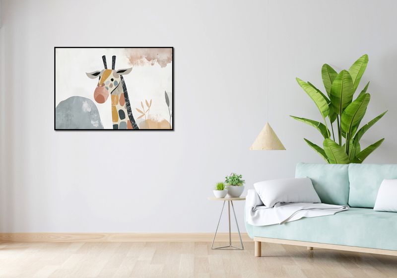 Plakat 100x70cm Żyrafa Bambino zdjęcie 4