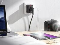 Uniwersalna Przejściówka ADAPTER DO GNIAZDKA USA UK EU AUST WTYCZKA z USB