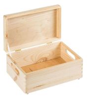 Pojemik z pokrywą skrzynka CRUZ 30x15x20cm pojemność 9l sosna fra