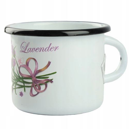 KUBEK SILESIA EMALIA 400 ML 9CM METALOWY KUBEK DO KAWY HERBATY OBOZOWY na Arena.pl