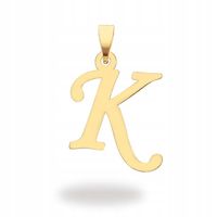 ZŁOTA ZAWIESZKA 585 LITERKA K