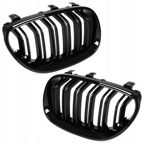 Grill Atrapa Nerki Pakiet Kratka Połysk Czarna do BMW E60 E61 M na Arena.pl