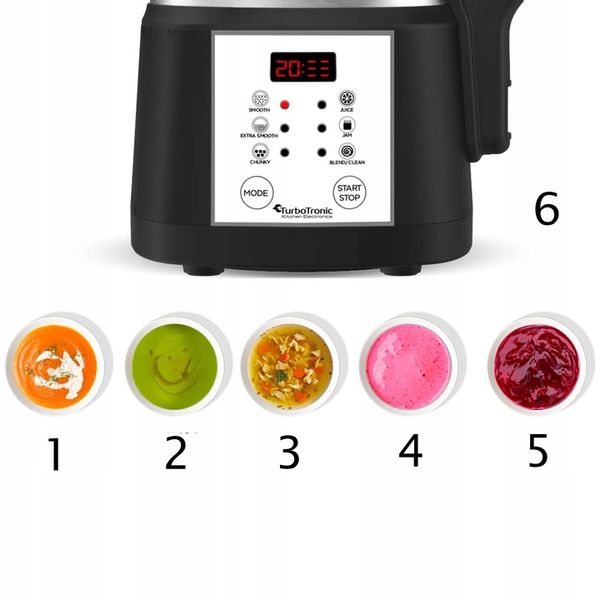 BLENDER KIELICHOWY MIKSER DO GOTOWANIA ZUPY ZUPOWAR SOUP MAKER 1,6L 1000W zdjęcie 12