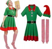 Kostium przebranie strój elf, świąteczny pomocnik mikołoaja roz. L K2Z