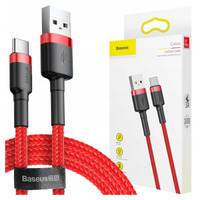 kabel usb do usb-c baseus cafule 3a 1m (czerwony)