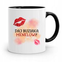 Dla Alkoholika Pijaka Kubek Czarny Na Prezent Z Nadrukiem Ze Zdjęciem