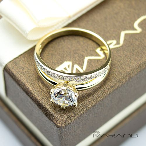 2w1 ZŁOTY PIERŚCIONEK NA ROCZNICĘ 333 8K r 14 na Arena.pl