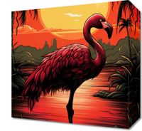 Obraz 30x30cm Flaming nad Wodą