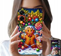 ETUI DO XIAOMI REDMI 13 4G - PIERNIK, CUKIERKOWE WZORY ŚWIĘTA + SZKŁO