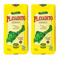 Zestaw Yerba Mate Playadito Elaborada Con Palo Tradicional 2x1kg 2kg