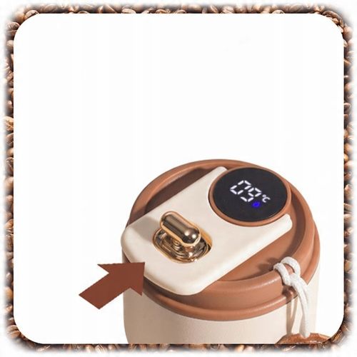 Kubek Termiczny Termos Kawa Herbata Wyświetlacz LED temperatura na Arena.pl