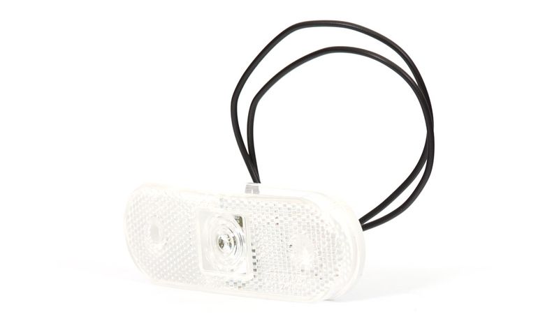 Lampa LED obrysowa przednia biała owalna (231) zdjęcie 2