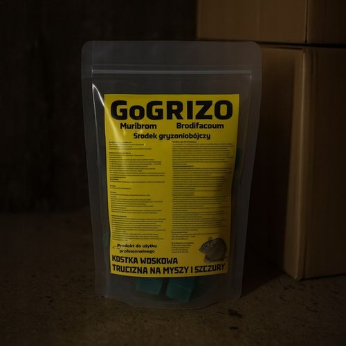 TRUTKA TRUCIZNA NA SZCZURY MYSZY GRYZONIE silna 1,5KG MURIBROM KOSTKA na Arena.pl