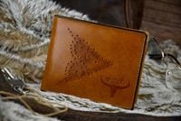 Oryginalny Portfel Męski Skórzany Brązowy Buffalo Wild RFID Poręczny