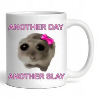 Kubek Chomik ANOTHER DAY ANOTHER SLAY Viral TikTok Memy Słodki Chomik