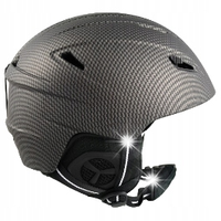 KASK NARCIARSKI KASK SNOWBOARDOWY carbon matowy S +GRATIS