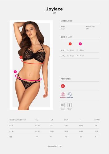 bielizna-joylace komplet 2-częściowy l/xl na Arena.pl