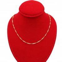 Złoty ŁAŃCUSZEK ze stali chirurgicznej 48