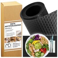 Mata ochronna antypoślizgowa czarna do szuflad szafek półek mocna 300x50 cm