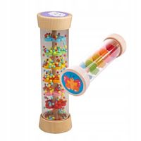 BIGJIGS RAINMAKER GRZECHOTKA ZABAWKA MUZYCZNA DŹWIĘK DESZCZU 19 CM 0+