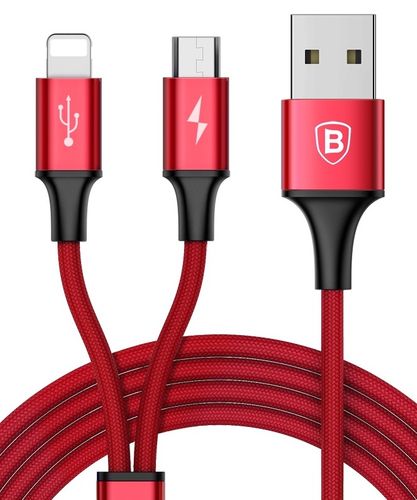 Kabel 2w1 Micro USB + Iphone Ipad Baseus Rapid 3A na Arena.pl