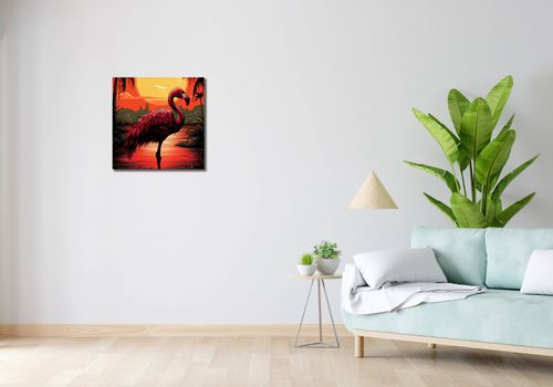 Obraz 50x50cm Flaming nad Wodą na Arena.pl