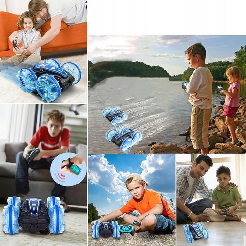 AMFIBIA AUTO SAMOCHÓD RC 4X4 TWISTER STEROWANE GESTAMI Z ŚWIATŁEM na Arena.pl