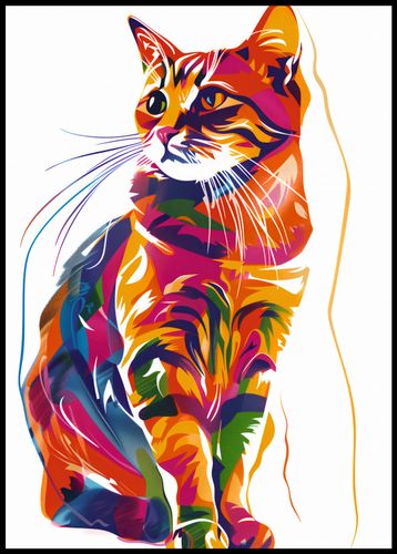 Plakat 67,5x95cm Nasycony Kot na Arena.pl