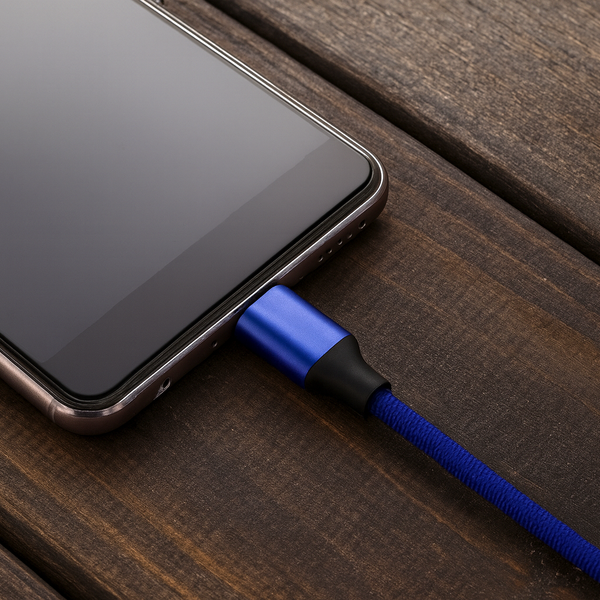 KABEL USB Typ C - USB Typ C 1M Niebieski PD 65W zdjęcie 3