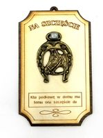 podkowa na szczęście -7  mała  - 7 x 11 cm