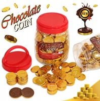 Profisa Monety Czekoladowe 200 szt Czekoladki mleczne 480 g