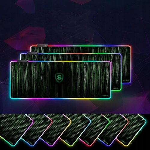 Podkładka pod myszkę gamingowa mysz xxl duża klawiaturę RBG świecąca 80x30 na Arena.pl