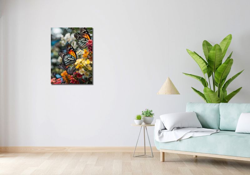 Obraz 50x70cm Motyle Na Łące zdjęcie 2