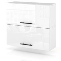 Szafka Kuchenna Wisząca Klapowa Modułowa 80cm Spremium Biały Połysk