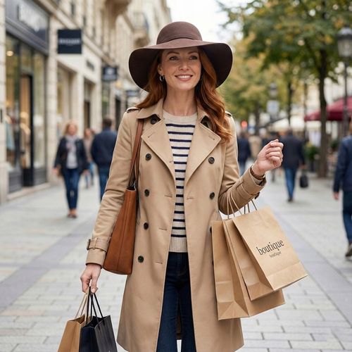 KAPELUSZ DAMSKI FILCOWY Z DUŻYM RONDEM BRĄZ BOHO brązowy na Arena.pl