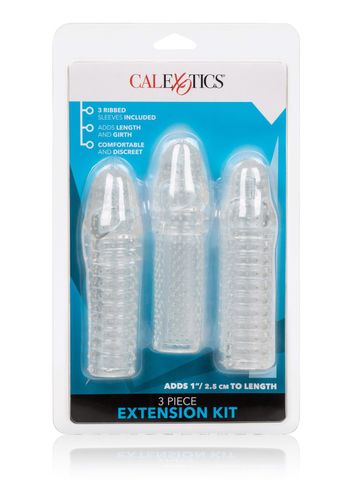 zestaw 3 przedłużek na penisa calexotics transparentny 15 cm na Arena.pl