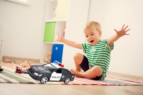 Auto Samochód Policja Radiowóz interaktywny 1:16 na Arena.pl