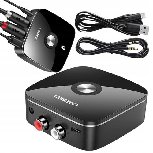 UGREEN Adapter Odbiornik Bluetooth 5.1 2x Cinch Mini Jack 3,5mm Aux aptX HD na Arena.pl