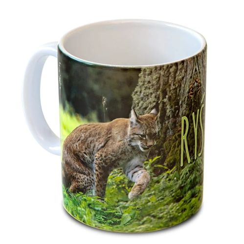 Kubek myśliwski "Ryś" w pudełku, prezent dla myśliwego, łowiecki na Arena.pl