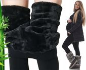 Legginsy Ciążowe Ocieplane Futerkiem Grube Leginsy CIEPŁE BAMBUSOWE