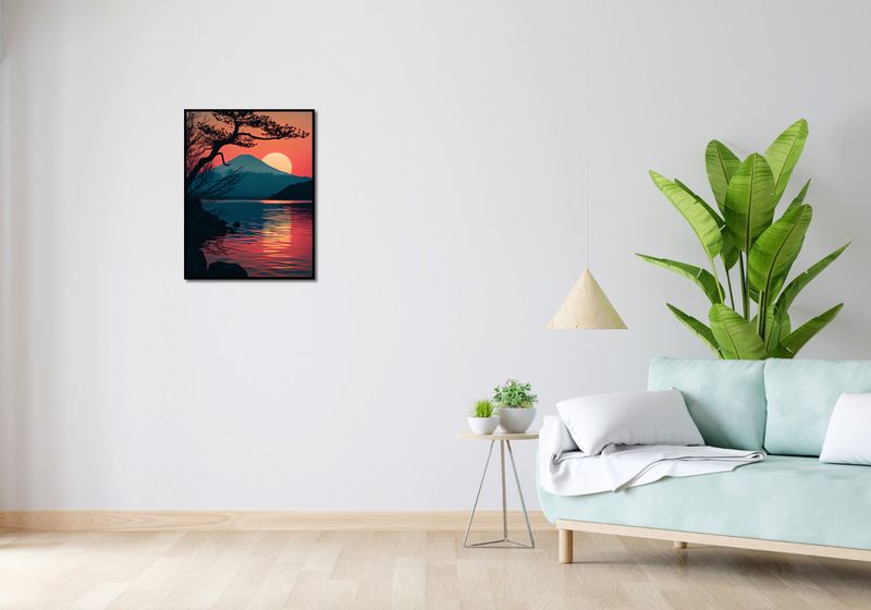 Plakat 50x65cm Góra Wieczorem zdjęcie 4