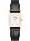 ZEGAREK DAMSKI DANIEL WELLINGTON Bound Black Crocodile Rose Gold