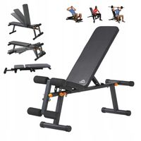 Ławka skośna ławeczka treningowa regulowana składana skos ujemny MOCNA