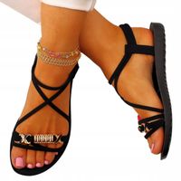 SANDAŁY DAMSKIE LETNIE ELEGANCKIE PŁASKIE WYGODNA NA CO DZIEŃ