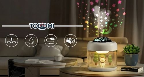 NAWILŻACZ POWIETRZA LAMPKA NOCNA Z PROJEKTOREM GWIAZD TYGRYSEK DLA na Arena.pl