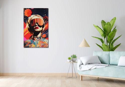 Obraz 60x100cm Retrofuturystyczna Muza na Arena.pl