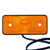 Lampa Obrysowa LED 12V 24V Pomarańczowa z wiązką elektryczną - MD-013 Z LED